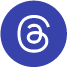 White stylized lowercase 'a' inside a blue circle.