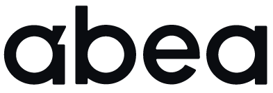 The word 'abea' in bold black lowercase letters on a white background.