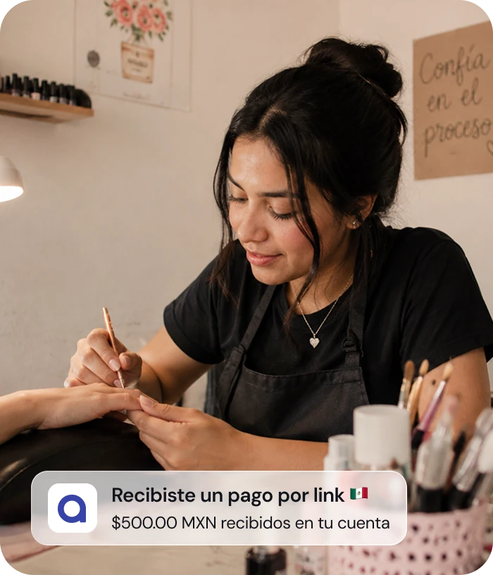 Cobros con enlace desde México